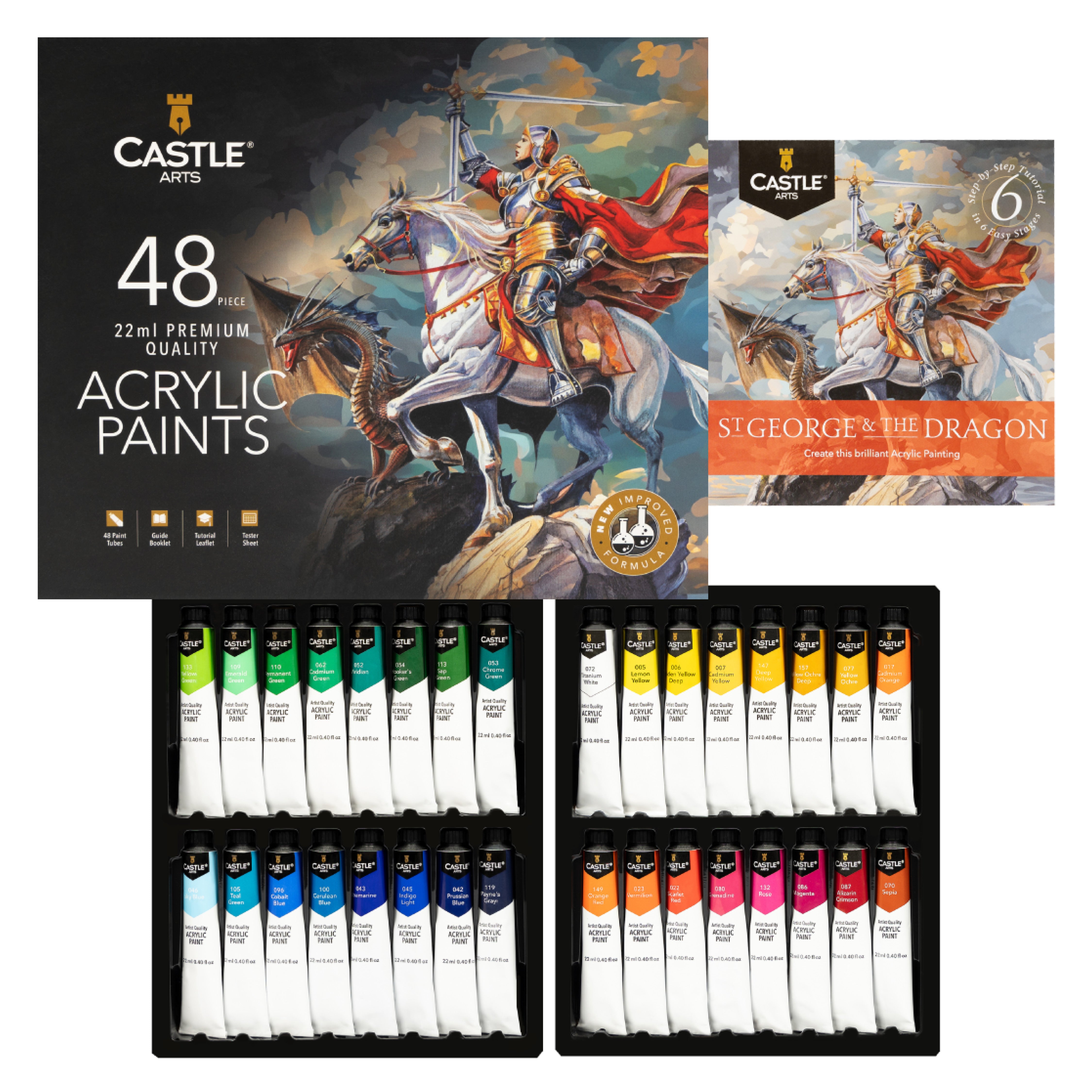 48 -stuk acryl verfset