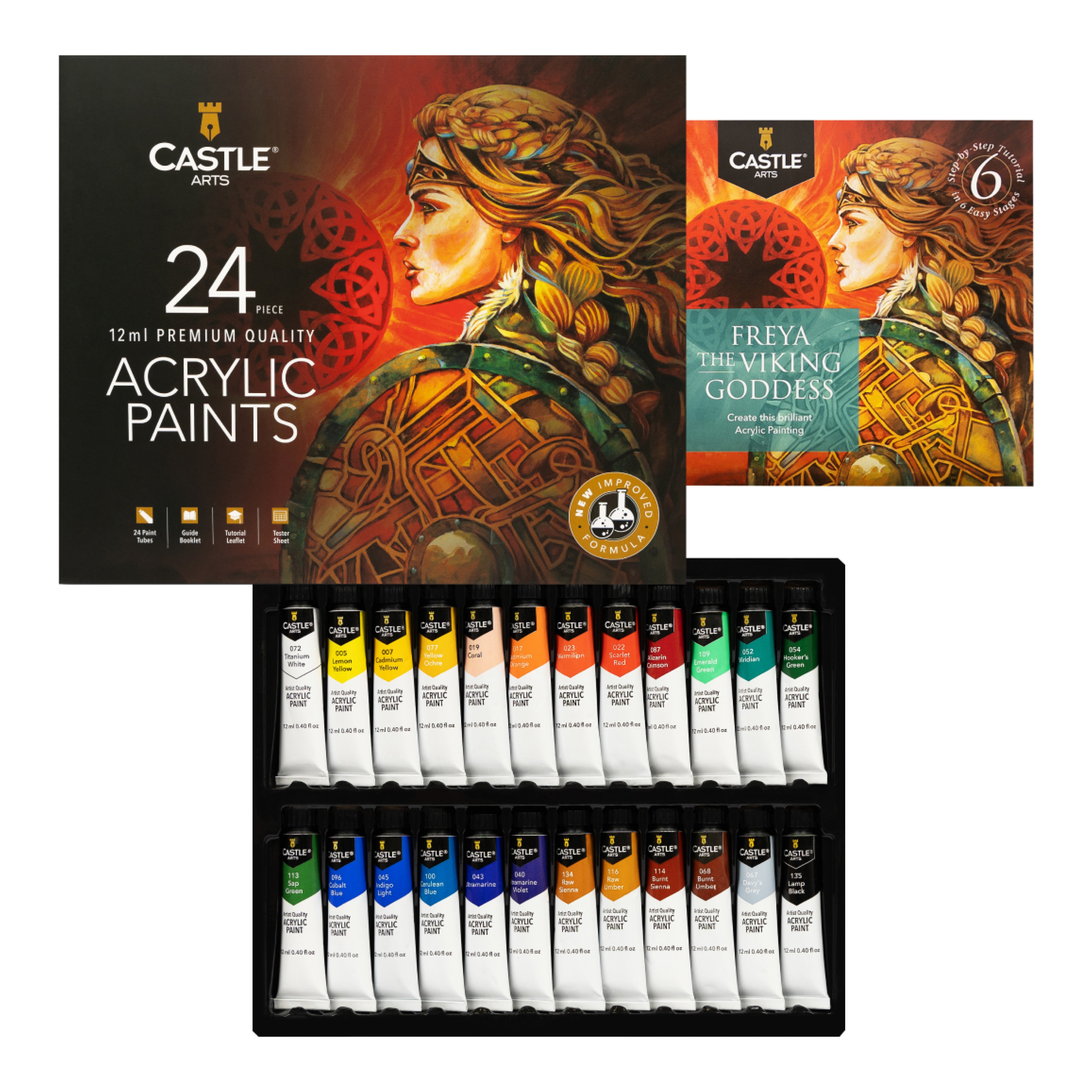 24 -stuk acryl verfset