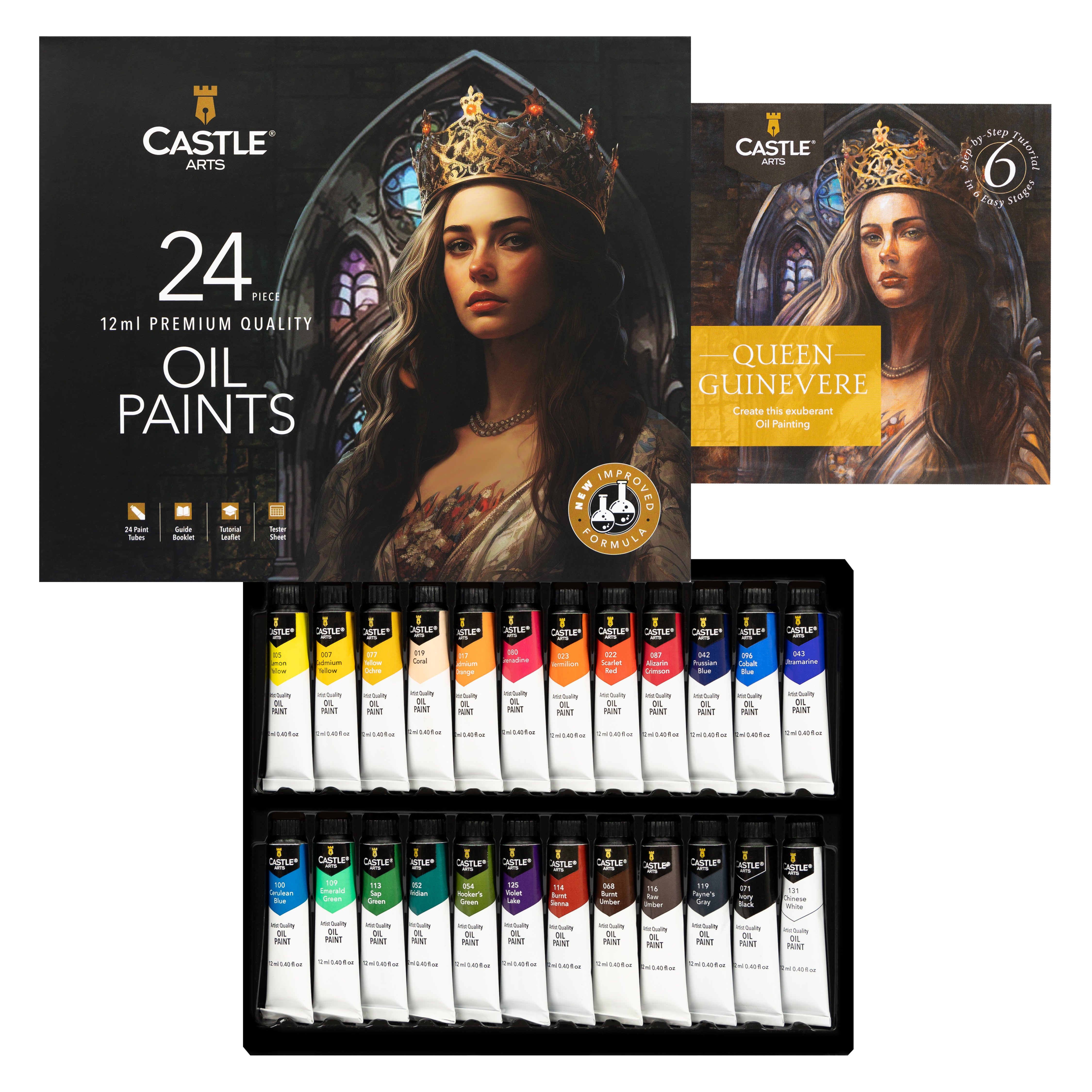 24 -stuk olieverf set