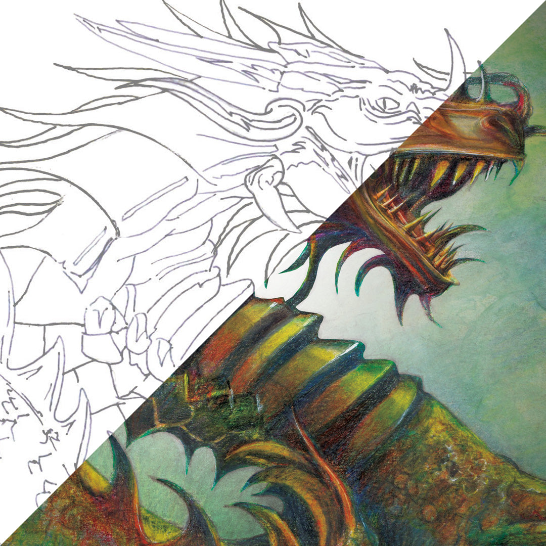 Dragon | 120 Piece Mixed Media Pencil Set