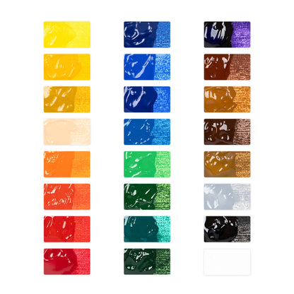 24 -stuk acryl verfset