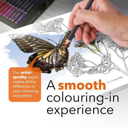 72 Page Amazing Butterflies Colouring Book