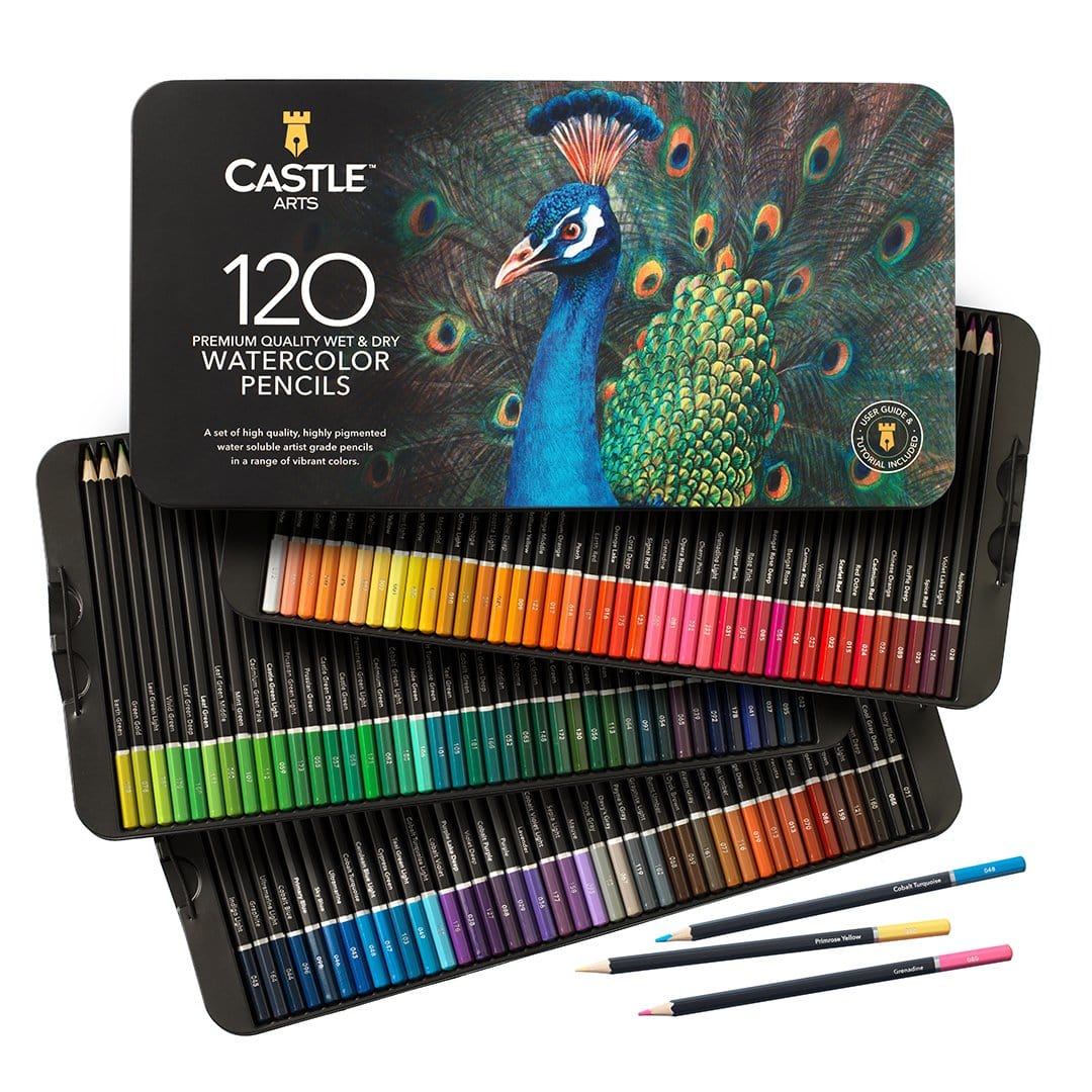 120 Teiliges Aquarellstift Set In Display Dose