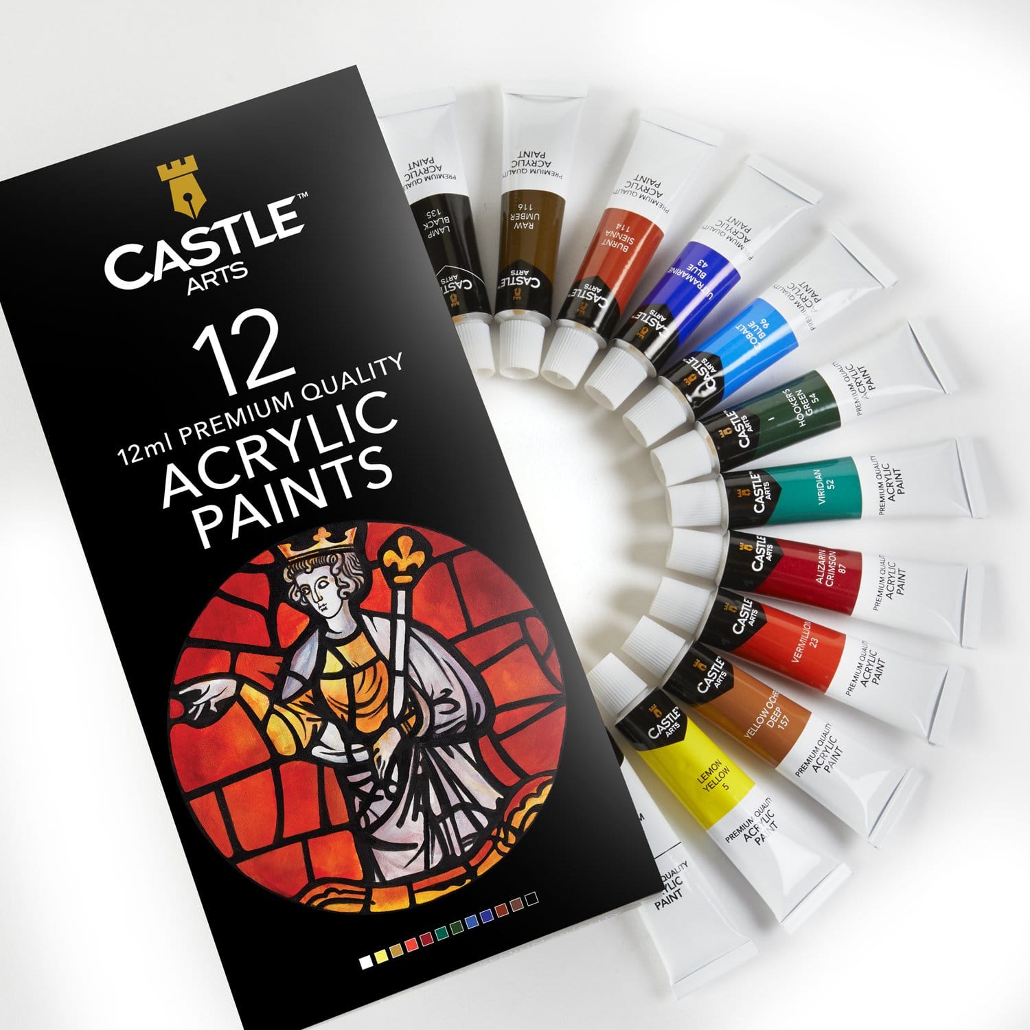 12 Piece Acrylic Paint Set